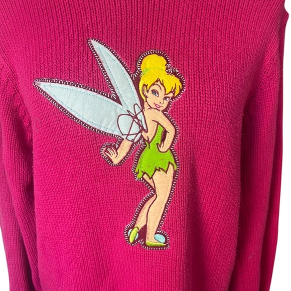 Tinkerbell Y2K Disney Knit Sweater <3 Large Cotton-Blend - Picture 2 of 4